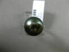 ESTATE LARGE .38CT DIAMOND 18KT WHITE GOLD TAHITIAN PEARL FLOWER SOLITARE RING