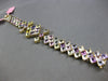 EXTRA LARGE 49.01CT AAA MULTI GEM 18KT YELLOW GOLD PRINCESS GEOMETRICAL BRACELET