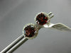 ESTATE 1.76CT DIAMOND & AAA RHODOLITE 14KT WHITE GOLD MARTINI HALO STUD EARRINGS