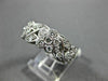 ESTATE WIDE 2.31CT DIAMOND 14KT WHITE GOLD 3D FLOWER FILIGREE ETERNITY RING 1356