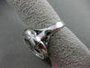 ESTATE LARGE .39CT DIAMOND 18KT WHITE GOLD 3D HANDCRAFTED MULTI CIRCULAR RING