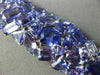 ESTATE MASSIVE 82.92CT TANZANITE 18KT WHITE GOLD 3D MULTI SHAPE TENNIS BRACELET