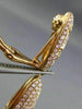 ESTATE LARGE 3.09CT NATURAL PINK DIAMOND 18K ROSE GOLD FILIGREE CLIP ON EARRINGS