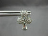 ESTATE LARGE .72CT DIAMOND 14K WHITE GOLD FLOWER CLUSTER CLIP ON EARRINGS #11499