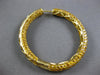 EXTRA LARGE 12.52CT INTENSE FANCY YELLOW DIAMOND 18KT YELLOW GOLD HOOP EARRINGS