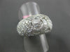 ESTATE 5.18CT ROUND & BAGUETTE DIAMOND 18K WHITE GOLD 3D INFINITY LOVE KNOT RING