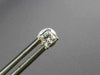 ESTATE .48CT PRINCESS CUT DIAMOND 14K WHITE GOLD 3D CLASSIC STUD EARRINGS #22068