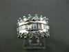 ESTATE WIDE 1.16CT DIAMOND 14KT WHITE GOLD CLASSIC LOVE ANNIVERSARY RING #11405