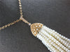 EXTRA LARGE & LONG .51CT DIAMOND & AAA SOUTH SEA PEARL 18KT ROSE GOLD NECKLACE