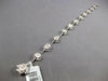 2.35CT DIAMOND 14KT WHITE GOLD 3D OVAL & ROUND BY THE YARD LOVE TENNIS BRACELET