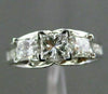 ESTATE 1.50CT DIAMOND 14K WHITE GOLD 3 STONE PAST PRESENT FUTURE ENGAGEMENT RING