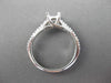 ESTATE .20CT DIAMOND 14KT WHITE GOLD LUCIDA SEMI MOUNT ENGAGEMENT RING #12082