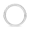 ESTATE .79CT DIAMOND 14K WHITE GOLD ROUND SEMI ETERNITY WEDDING ANNIVERSARY RING