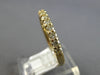 ESTATE .62CT DIAMOND 14K YELLOW GOLD ROUND SHARED PRONG WEDDING ANNIVERSARY RING