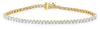 ESTATE 2.0CT DIAMOND 14KT WHITE & YELLOW GOLD 3D CLASSIC ROUND TENNIS BRACELET