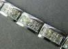ESTATE WIDE & LONG 1.35CT DIAMOND 18KT WHITE GOLD ETOILE LOVE TENNIS BRACELET