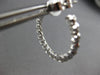 ESTATE 1.70CT DIAMOND 18K WHITE GOLD 3D CLASSIC INSIDE OUT HOOP HANGING EARRINGS