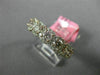 ESTATE 1.71CT WHITE & PINK DIAMOND 18K ROSE GOLD 7 STONE HALO ANNIVERSARY RING