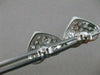 ESTATE 1.70CTW DIAMOND PAVE HEART 14KT WHITE GOLD EARRINGS 18MM E/F VVS #21492