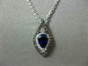 .66CT WHITE CHOCOLATE FANCY DIAMOND & SAPPHIRE 14KT WHITE GOLD TEAR DROP PENDANT