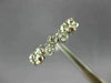 ESTATE .53CT DIAMOND 14KT WHITE GOLD ETOILE BEZEL ELEVEN STONE ANNIVERSARY RING