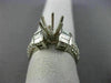 1.62CT ROUND & BAGUETTE DIAMOND 14KT WHITE GOLD SEMI MOUNT ENGAGEMENT RING 1551