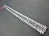 EXTRA LARGE 21.95CT DIAMOND 18KT WHITE GOLD 3D CLASSIC INFINITY TENNIS BRACELET
