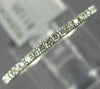 ESTATE .32CT DIAMOND 18KT WHITE GOLD 1MM ROUND ETERNITY WEDDING ANNIVERSARY RING