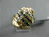 LARGE .68CT BLACK DIAMOND & YELLOW SAPPHIRE 18K WHITE & ROSE GOLD 3D BEETLE RING