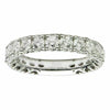 ESTATE .93CT DIAMOND 18KT WHITE GOLD 3D MULTI HEART ETERNITY ANNIVERSARY RING