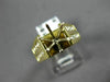 ESTATE .68CT DIAMOND 18KT YELLOW GOLD 3D 2 ROW SEMI MOUNT ENGAGEMENT RING #21108