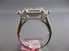 EXTRA LARGE 1.96CT DIAMOND 18KT WHITE GOLD 3D ROUND & BAGUETTE ANNIVERSARY RING