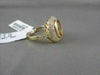 ANTIQUE LARGE 2.96CTW CITRINE DIAMOND 14KT Y GOLD RING
