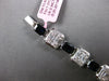 EXTRA LARGE 14.84CT DIAMOND & AAA SAPPHIRE 18KT WHITE GOLD 3D INVISIBLE BRACELET