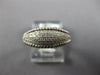 ESTATE .29CT DIAMOND 18KT WHITE GOLD 3D MULTI ROW PAVE BEADED ANNIVERSARY RING