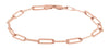 ESTATE CLASSIC 14KT ROSE GOLD 3D CLASSIC OVAL LINK LOVE BRACELET