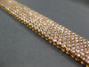 WIDE & LARGE 16.02CT LIGHT PINK DIAMOND 18KT ROSE GOLD MULTI ROW TENNIS BRACELET