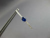 1.61CT DIAMOND & AAA SAPPHIRE 18K WHITE GOLD 3D INSIDE OUT HOOP HANGING EARRINGS