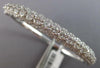 WIDE 5.63CT DIAMOND 18KT WHITE GOLD MULTI FLOWER FILIGREE CUFF BANGLE BRACELET