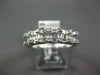 ESTATE 1.0CT DIAMOND 18KT WHITE GOLD ROUND & BAGUETTE INVISIBLE ANNIVERSARY RING