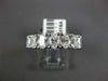 WIDE 2.04CT DIAMOND 18K WHITE GOLD OVAL & ROUND 7 STONE WEDDING ANNIVERSARY RING
