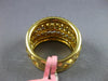 ESTATE LARGE 2.09CT 18KT WHITE AND FANCY YELLOW GOLD 3D WEDDING ANNIVERSARY RING