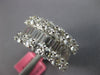 LARGE 4.29CT DIAMOND 18KT WHITE GOLD 3D ROUND & BAGUETTE 3 ROW ANNIVERSARY RING