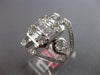 EXTRA LARGE 1.98CT DIAMOND 18KT WHITE GOLD 3D MULTI SHAPE SQUARE ENGAGEMENT RING