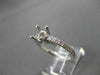 ESTATE LARGE 1.35CT DIAMOND 18KT WHITE GOLD 3D SEMI MOUNT INSERT RING #4770