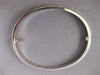 ESTATE CARTIER 18KT WHITE GOLD 3D CLASSIC SOLID LOVE BANGLE BRACELET