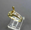 ESTATE .90CT DIAMOND 14KT YELLOW GOLD MARQUISE SEMI MOUNT ENGAGEMENT RING #21107