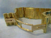 LARGE WIDE PIAGET DANCER 18K YELLOW GOLD SWISS WATCH BRACELET 7" 21MM #19180