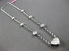 1.5CT DIAMOND 18KT WHITE GOLD HEART CIRCULAR BY THE YARD INVISIBLE LOVE NECKLACE