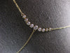 LARGE .50CT DIAMOND 14K YELLOW GOLD GRADUATING LARIAT SOLITAIRE JOURNEY NECKLACE